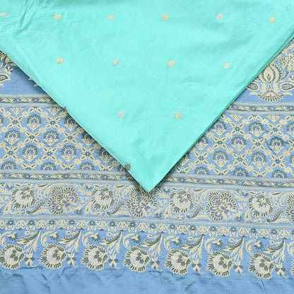 Indian Vintage Sari Heavy Pure Silk Woven Banarasi Brocade Saree Fabric 5Yd Ethnic Dress making Crafting Bollywood Dress Designing Zari