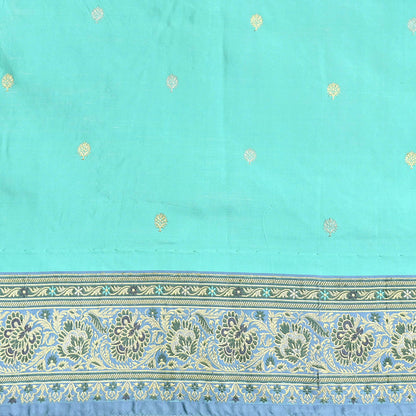 Indian Vintage Sari Heavy Pure Silk Woven Banarasi Brocade Saree Fabric 5Yd Ethnic Dress making Crafting Bollywood Dress Designing Zari