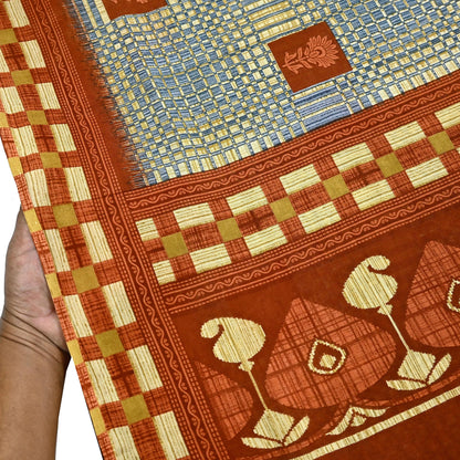 Indian Vintage Saree Printed 100% Pure Cotton Sari Craft Fabric 5Yd Soft Sewing Sarong Wrap Dress Making Quilting Crafting