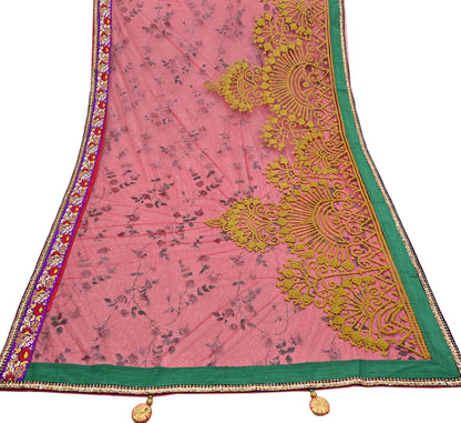 Indian Pre-owned Saree Red Mesh/Net Hand Embroidered Sabyasachi Designer Sari 5Yd Soft Ethnic Bollywood Party saree