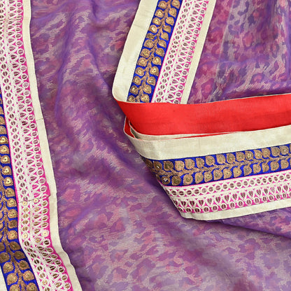 Indian New Sari White & Pink Net/Mesh Hand Embroidered Designer Sabyasachi Sarees 5yd Ethnic Zardozi/Dabka Zari With Blouse Fabric
