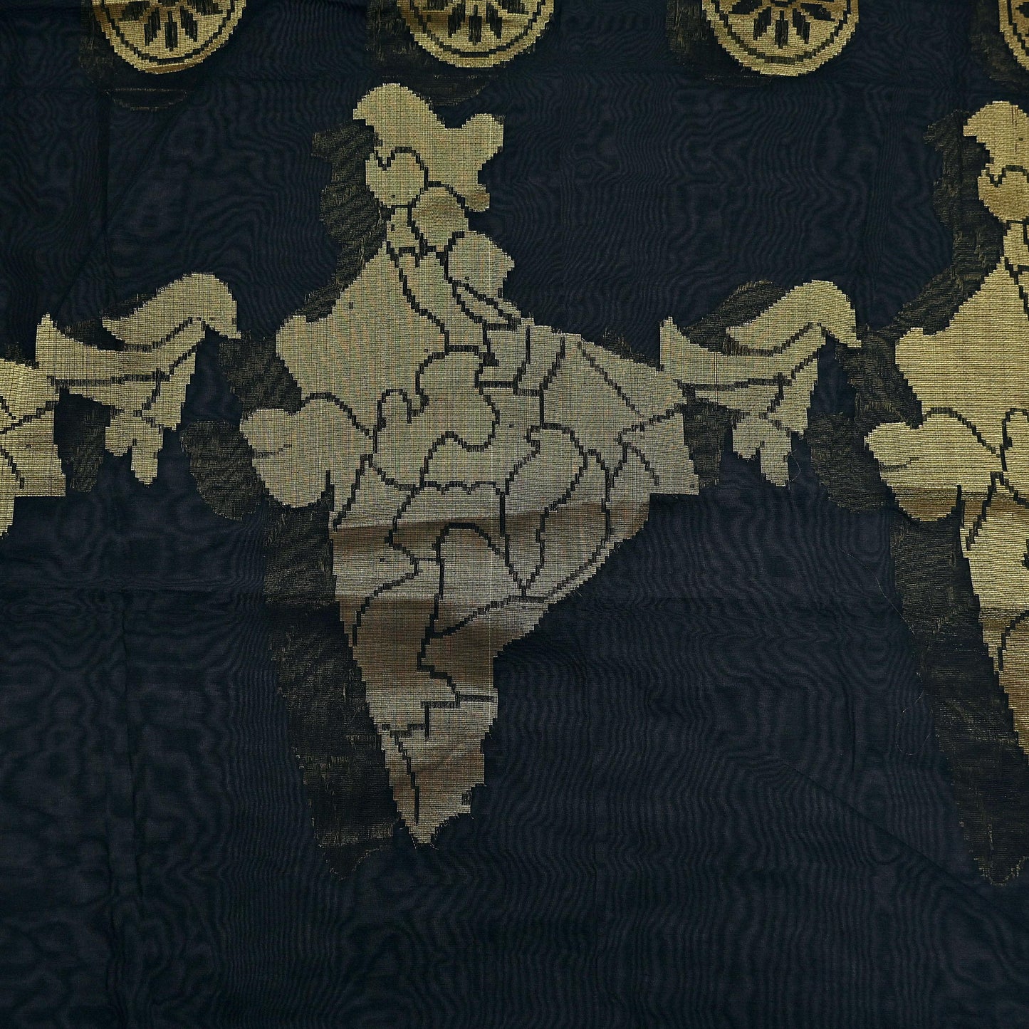 Indian Vintage Black Dupatta Organza Long Stole woven Scarves Veil Soft Floral Design Wrap Boho Party wear