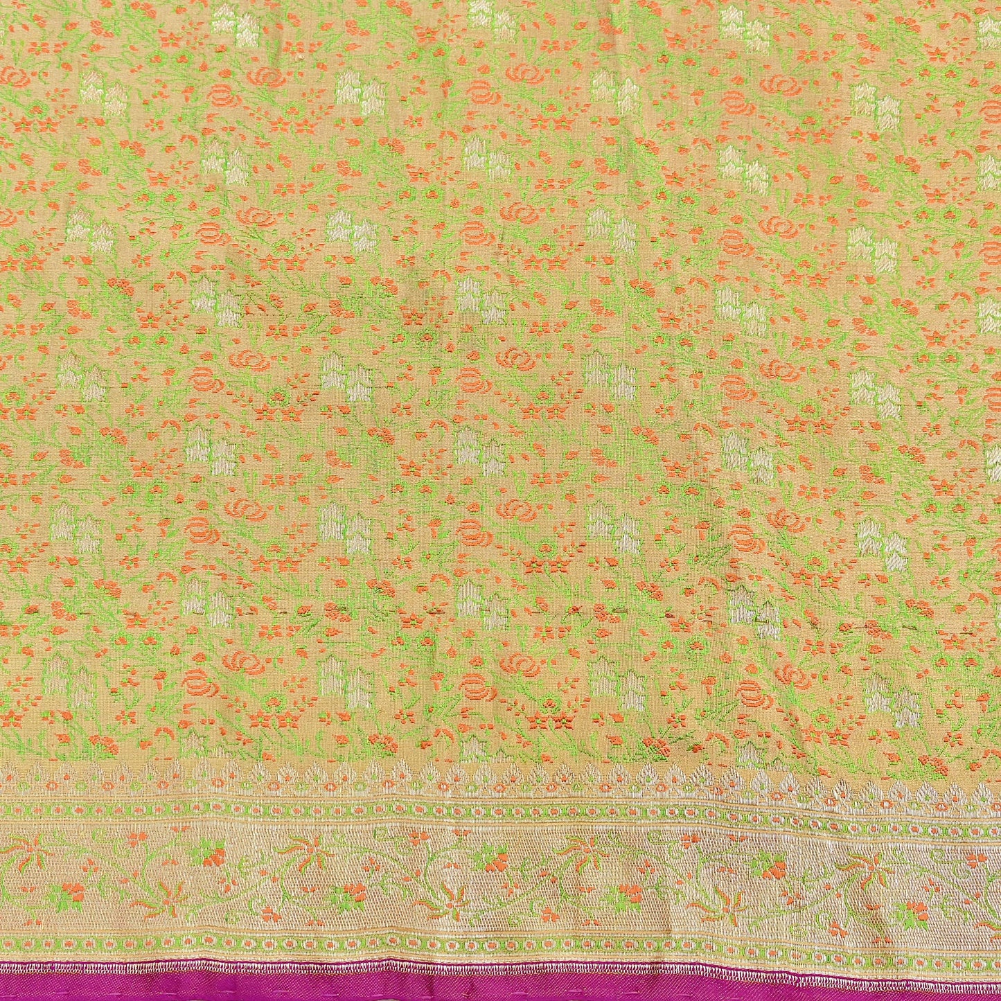 Indian Vintage Sari Beige Heavy Pure Silk Woven Banarasi Brocade Saree Fabric 5Yd Ethnic Dress making Crafting Bollywood Dress Designing