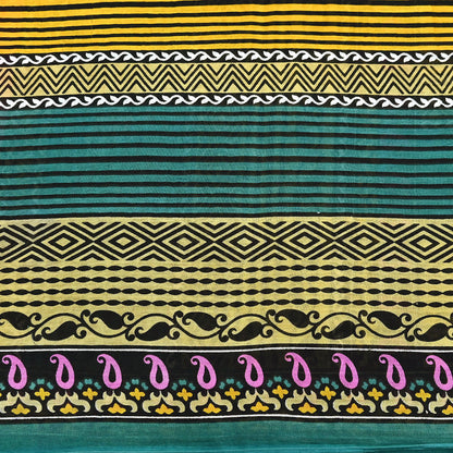 Indian Vintage Multi Saree Printed 100% Pure Cotton Sari Craft Fabric Soft 5Yd Sewing Sarong Wrap Boho Dress Making Quilting Crafting