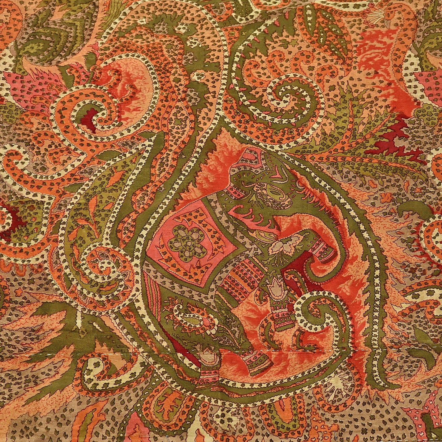 Indian Vintage Multi Pure Silk Printed Saree 6Yards Soft Abstract Fabric for Dressmaking, Quilting, Crafting, Sewing, Dress Making