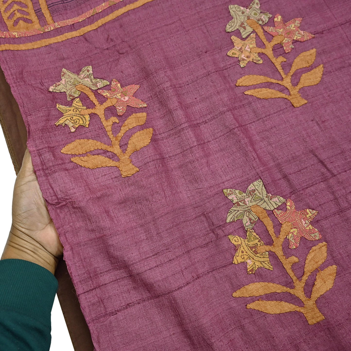 Indian Vintage Saree Maroon Pure Khadi Silk Handloom Hand Beaded Sari Fabric 6yard Ethnic Zari Dressmaking Crafting Upcycle Quilting