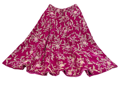 Manish Malhotra rani pink Velvet Lehenga Skirt Heavy Zardozi Dabka Embroidery Indian Bridal Wear, Designer Couture Wedding Outfit