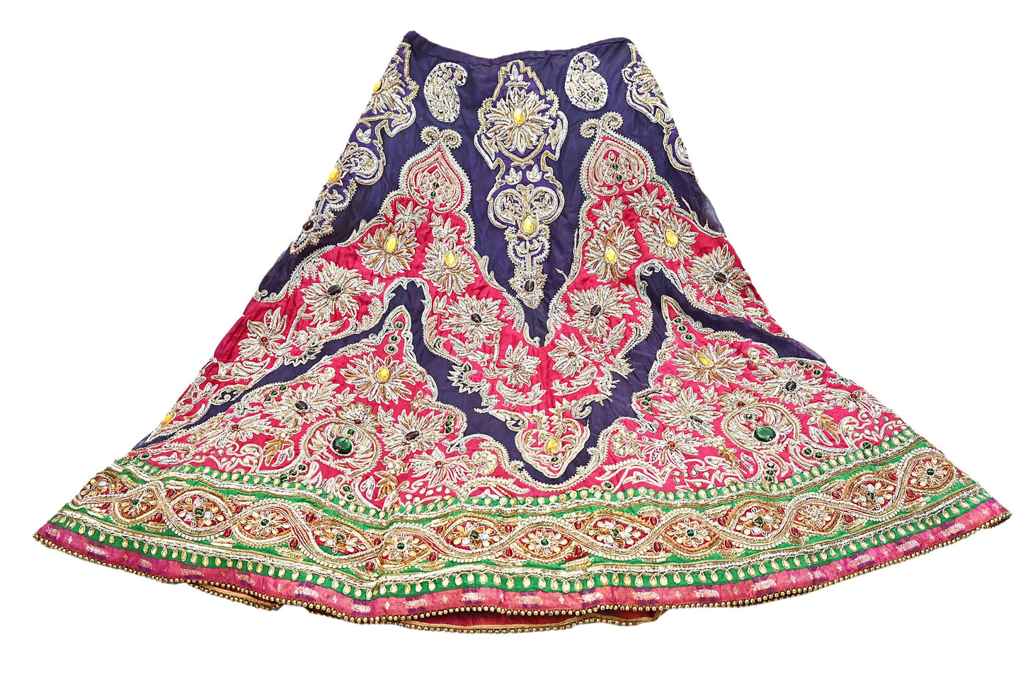 Indian Heavy Wedding purple Pink Net & pure silk Hand Embroidered Lehenga 2pcs Set Designer By Manish Malhotra Party Wear