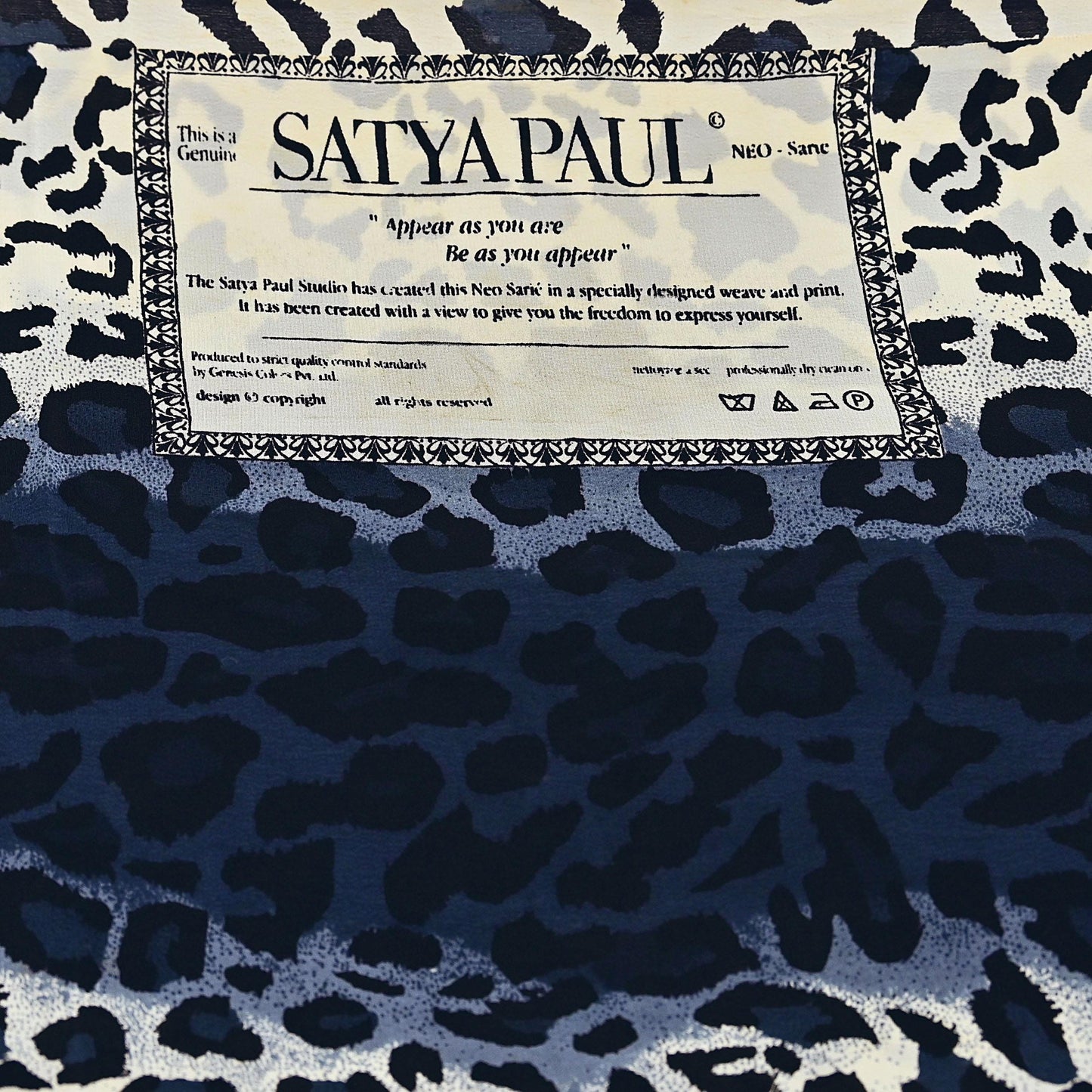 Indian Vintage Sari Multi Pure Crepe Silk leopard Print Saree 5yard Sewing Floral Craft Fabric Wrap Dress Making Crafting Quilting satyapaul
