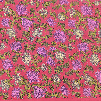 Indian Vintage Sari Pink Pure Crepe Silk Printed Saree 5yard Sewing Quilting Floral Soft Craft Fabric Wrap