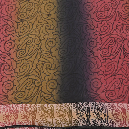 Indian Vintage Sari Multi Pure Crepe Silk Printed Saree 5yard Sewing Floral Soft Craft Fabric Wrap Crafting Quilting Upcycle