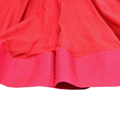 Indian Vintage Red Pure Cotton Lehenga/Skirt Hand woven Skirt Wedding Outfit Designer Anushree Readdy