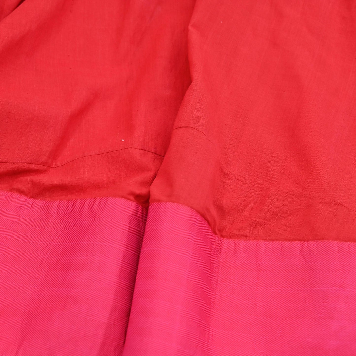Indian Vintage Red Pure Cotton Lehenga/Skirt Hand woven Skirt Wedding Outfit Designer Anushree Readdy