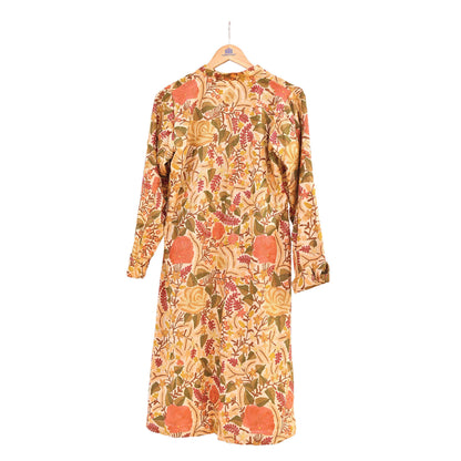 Indian Vintage Beige Embroidered Kashmiri Coat, Aari Embroidery, Pure Woolen Coat, Boho Jacket For Both Women/Men Indian Coat