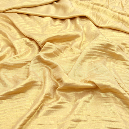 Indian New Golden Georgette shimmeri Design Fabric Crafting Quilting Dress making Crafting soft 5yards