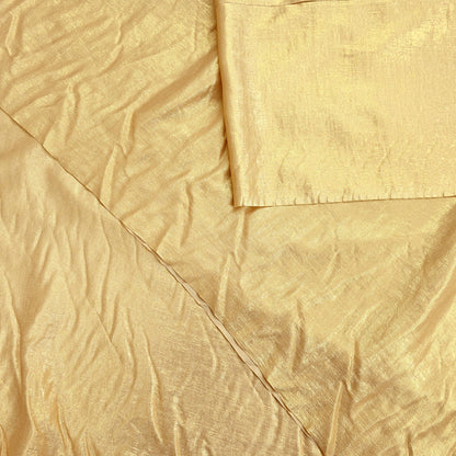 Indian New Golden Georgette shimmeri Design Fabric Crafting Quilting Dress making Crafting soft 5yards
