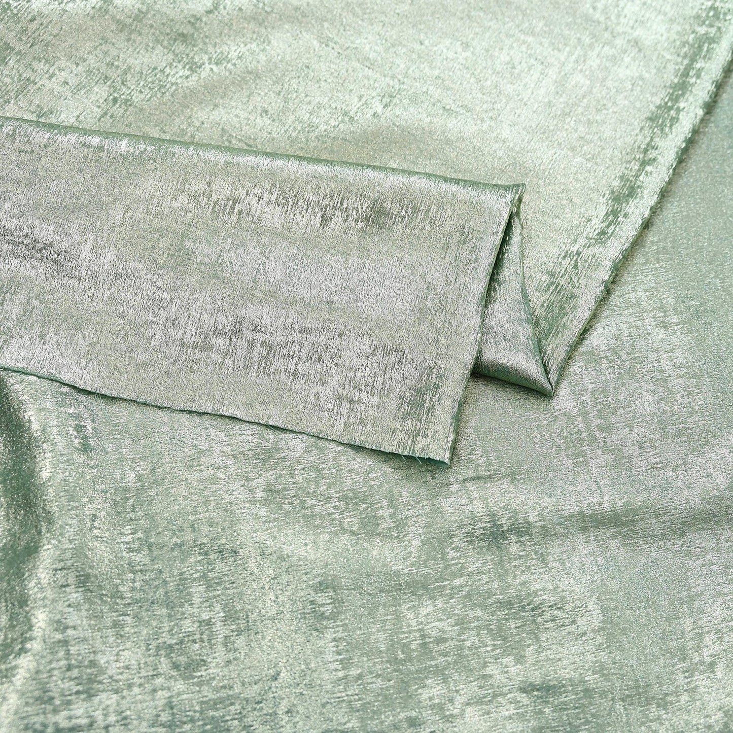 Indian New Golden Sage Green Georgette shimmeri Design Fabric Crafting Quilting Dress making Crafting soft 5yards