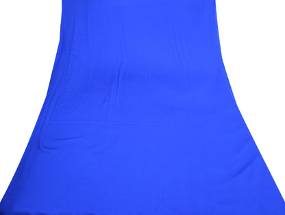 Indian New Royal Blue Satin solid Design Fabric Crafting Quilting Dress making Crafting soft 5yards