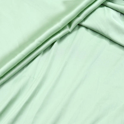 Indian New Sage Green Satin solid Design Fabric Crafting Quilting Dress making Crafting soft 5yards