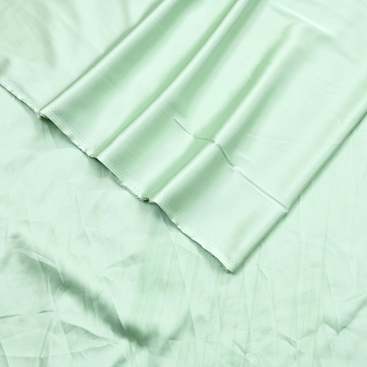 Indian New Sage Green Satin solid Design Fabric Crafting Quilting Dress making Crafting soft 5yards
