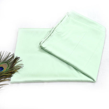 Indian New Sage Green Satin solid Design Fabric Crafting Quilting Dress making Crafting soft 5yards