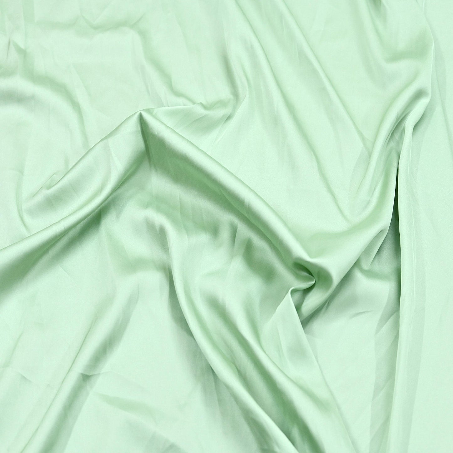 Indian New Sage Green Satin solid Design Fabric Crafting Quilting Dress making Crafting soft 5yards