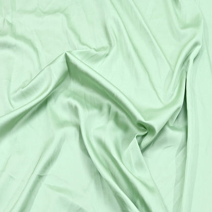 Indian New Sage Green Satin solid Design Fabric Crafting Quilting Dress making Crafting soft 5yards