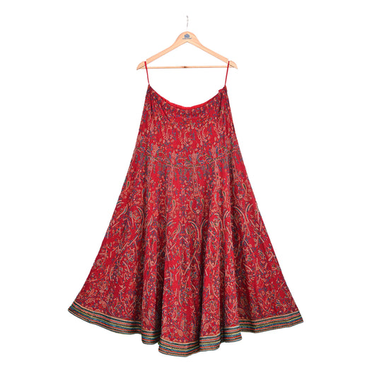 ndian Vintage Red Pure Crepe Silk Lehenga Set Satya Paul Hand Embroidered Skirt Wedding Outfit