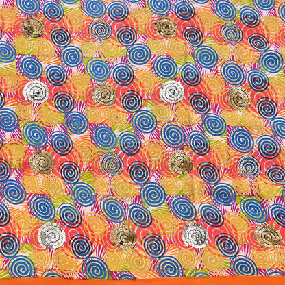 Indian Vintage Sari Multi Pure Crepe Silk Hand Embroidered Saree 5yd Sewing Floral Craft Sequins Dress making Crafting Quilting