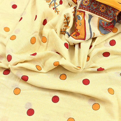 Indian Vintage Sari Ivory Printed 100% Pure Cotton Saree Craft Fabric 5Yd Soft Sewing Sarong Wrap Boho Stripes Dress making Quilting