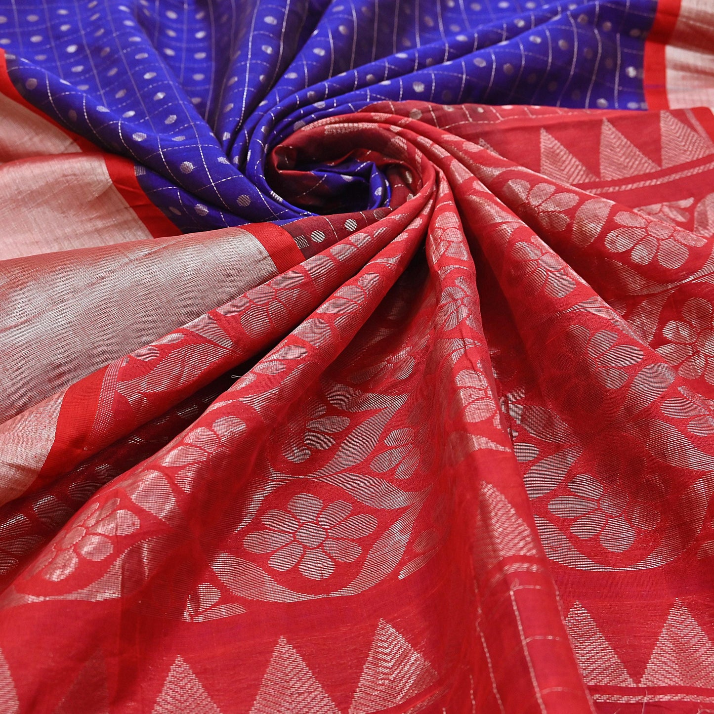 Indian Vintage Heavy Kanjivaram Saree 100% Pure Silk Sari Metallic Zari 5Yd Floral Crafting Dress making Ethnic Floral Fringes
