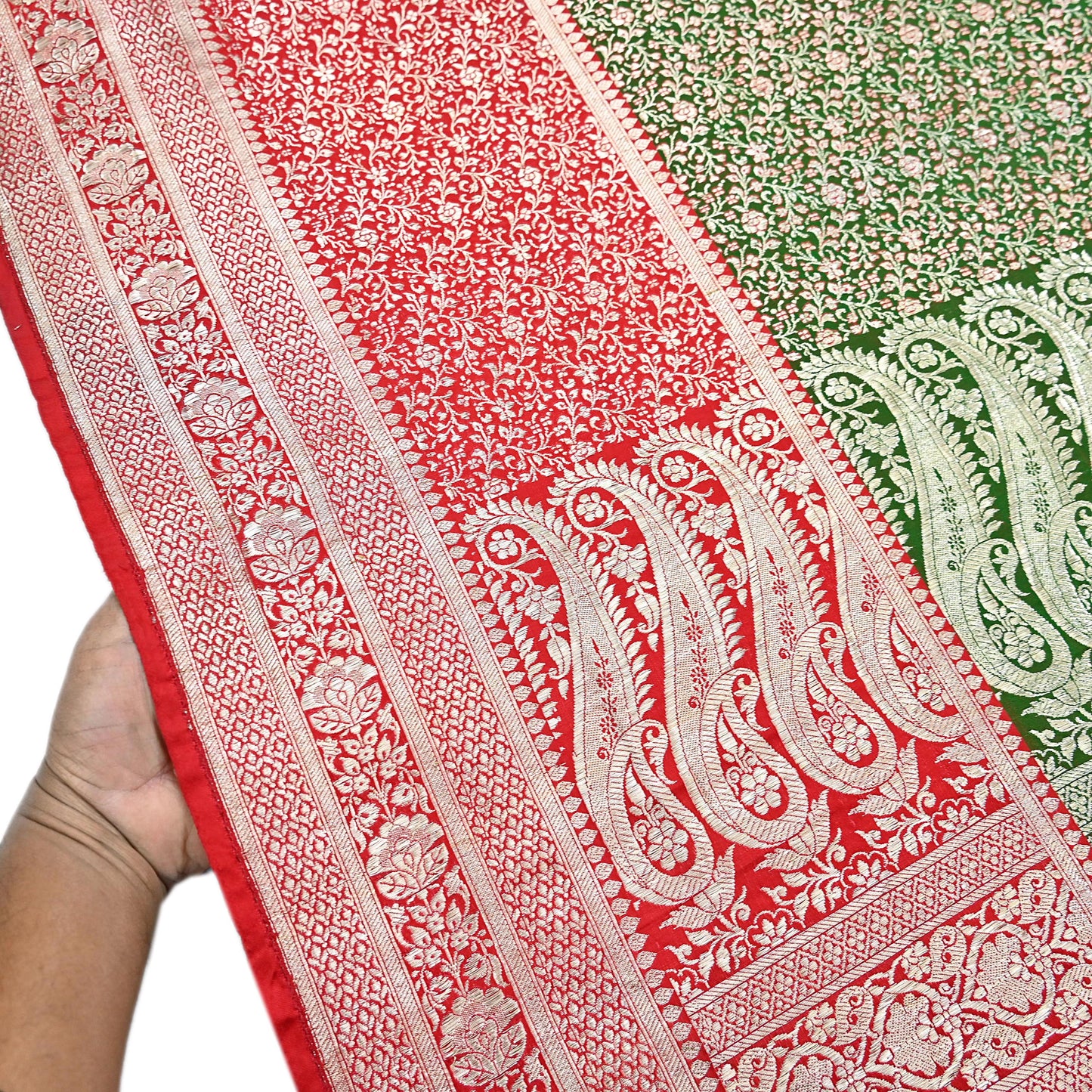 Indian Vintage Sari Heavy Pure Satin Silk Woven Banarasi Brocade Saree Zari 5Yd Ethnic Dress making Crafting Bollywood