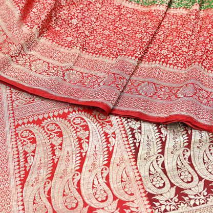 Indian Vintage Sari Heavy Pure Satin Silk Woven Banarasi Brocade Saree Zari 5Yd Ethnic Dress making Crafting Bollywood