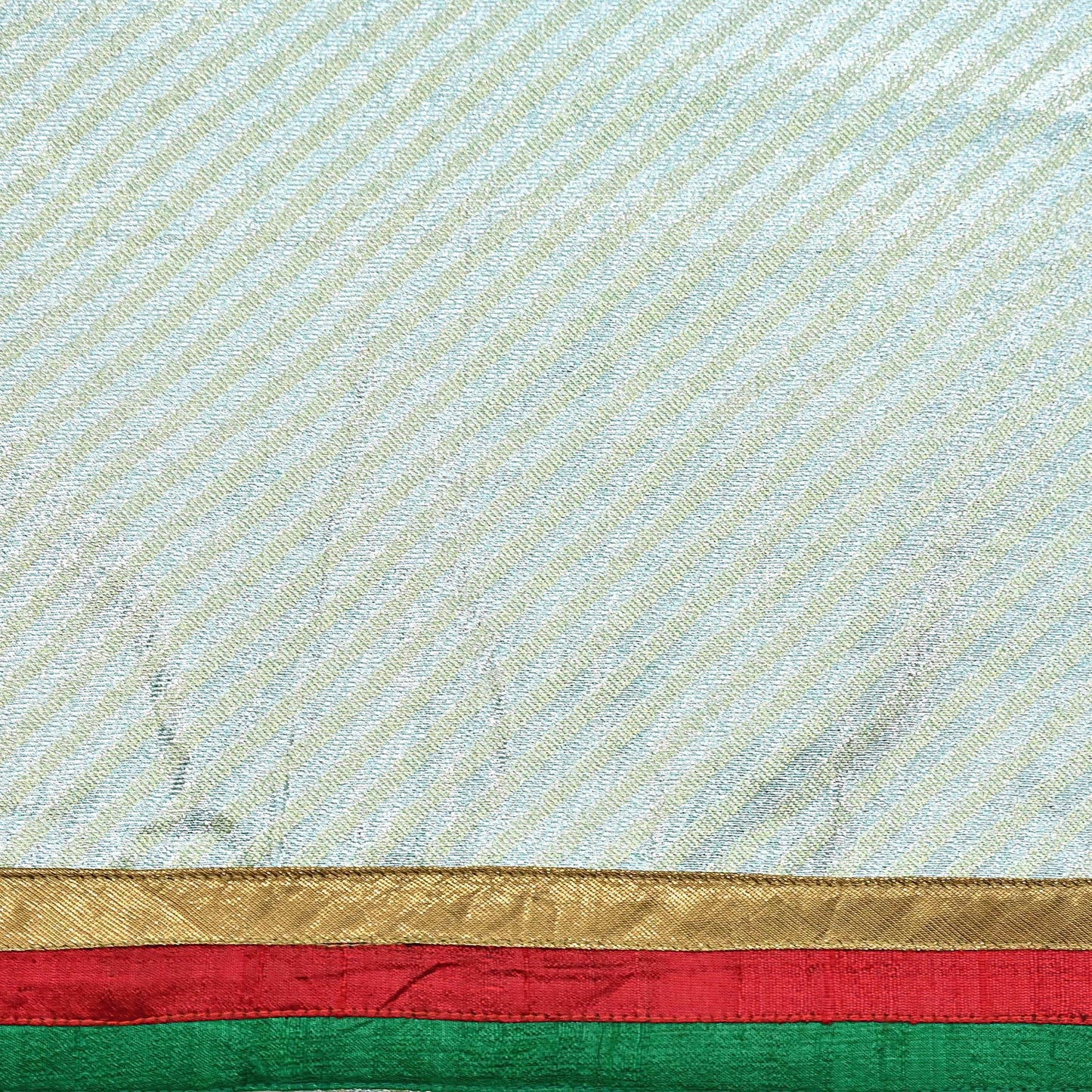 Indian Vintage Sea Green Net Saree | Heavy Hand Embroidery 6 Yards Soft Mesh Fabric Includes Blouse & Ideal for Crafting Wedding Wear