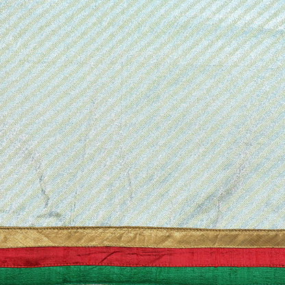 Indian Vintage Sea Green Net Saree | Heavy Hand Embroidery 6 Yards Soft Mesh Fabric Includes Blouse & Ideal for Crafting Wedding Wear
