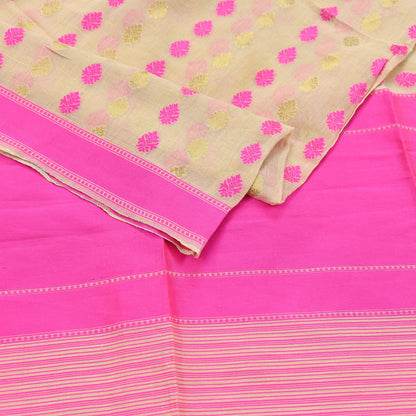 Indian Vintage Dupatta Beige Long Stole Hand Woven Pure Cotton Scarves Veil Soft Wrap Hijab Boho