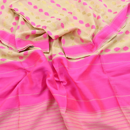 Indian Vintage Dupatta Beige Long Stole Hand Woven Pure Cotton Scarves Veil Soft Wrap Hijab Boho