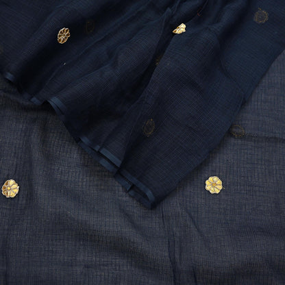 Indian Vintage Black Dupatta Long Stole Embroidered stole Pure Cotton Scarves Veil Wrap Soft Floral golden border