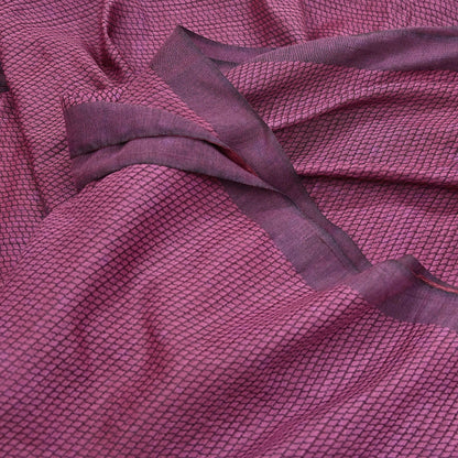 Indian Vintage Sari Pink Artificial Silk Hand Woven Saree Fabric 5yard Sewing Craft Dress Making Soft Floral Ethnic