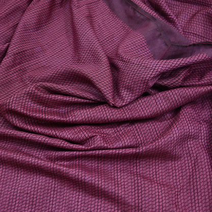 Indian Vintage Sari Pink Artificial Silk Hand Woven Saree Fabric 5yard Sewing Craft Dress Making Soft Floral Ethnic