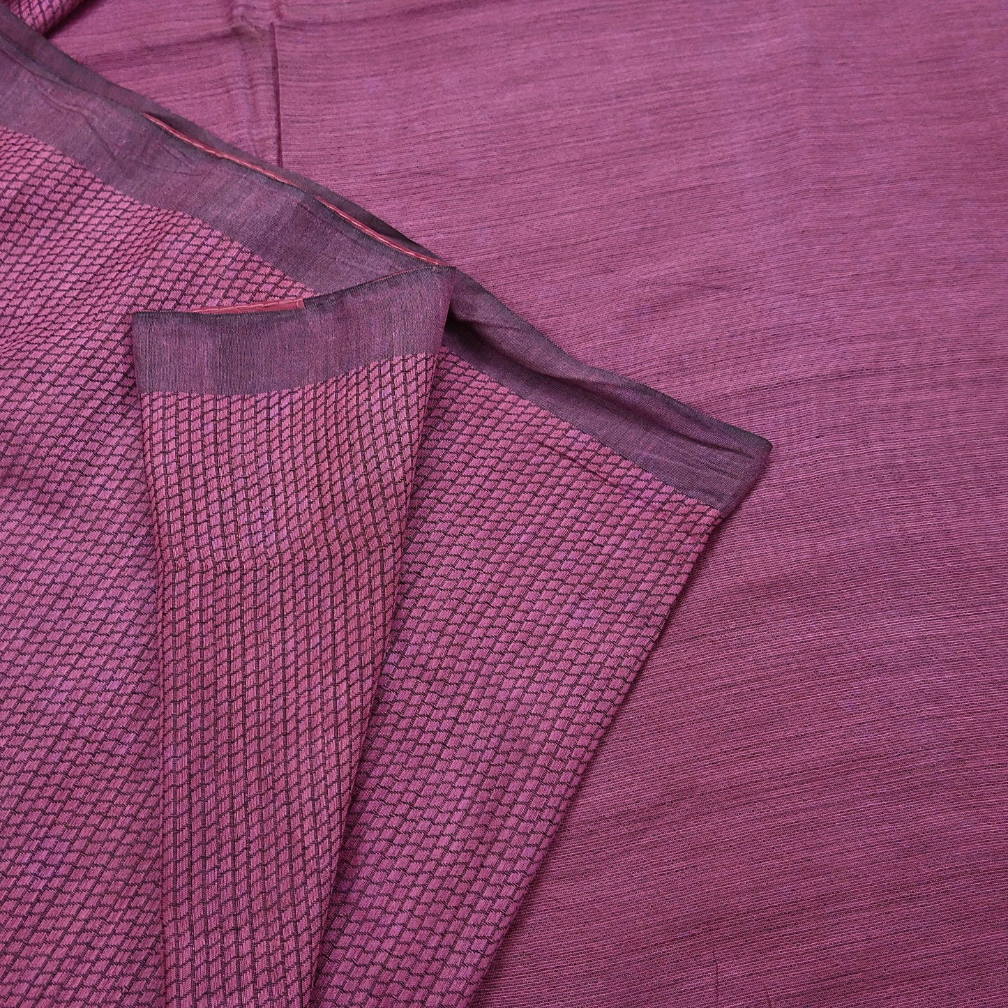 Indian Vintage Sari Pink Artificial Silk Hand Woven Saree Fabric 5yard Sewing Craft Dress Making Soft Floral Ethnic