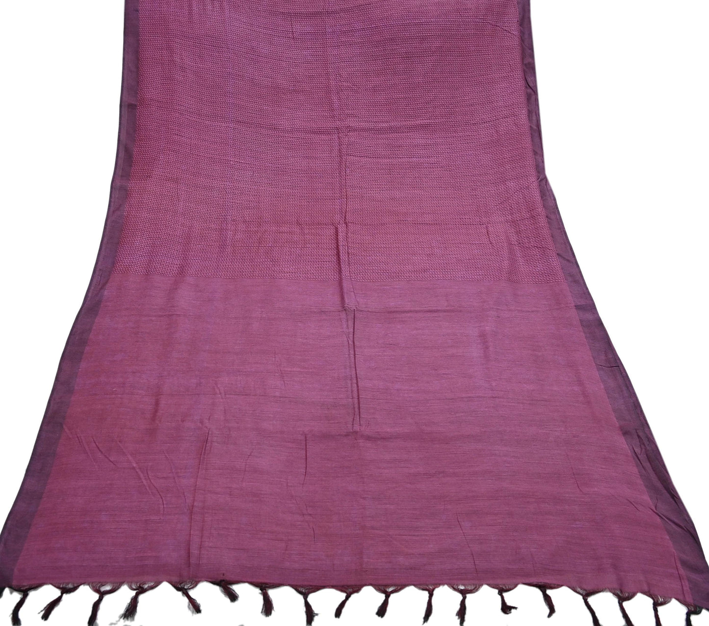 Indian Vintage Sari Pink Artificial Silk Hand Woven Saree Fabric 5yard Sewing Craft Dress Making Soft Floral Ethnic