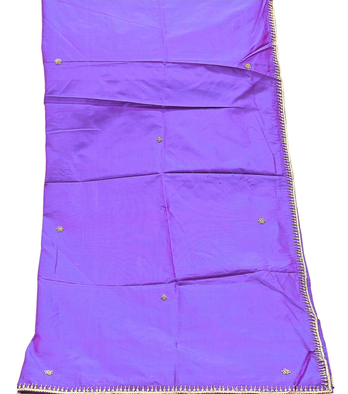 Indian Vintage Dupatta Purple Pure Silk Long Stole Hand Embroidered Scarves Floral Design Stole Veil Wrap Zardozi/ dabka