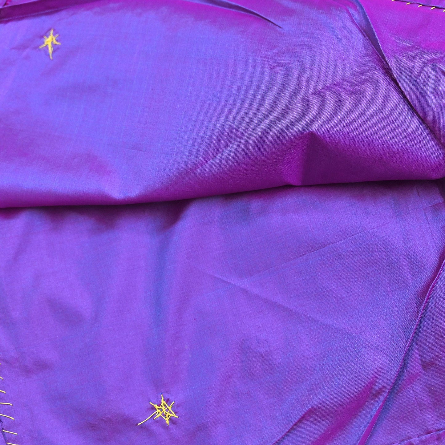 Indian Vintage Dupatta Purple Pure Silk Long Stole Hand Embroidered Scarves Floral Design Stole Veil Wrap Zardozi/ dabka