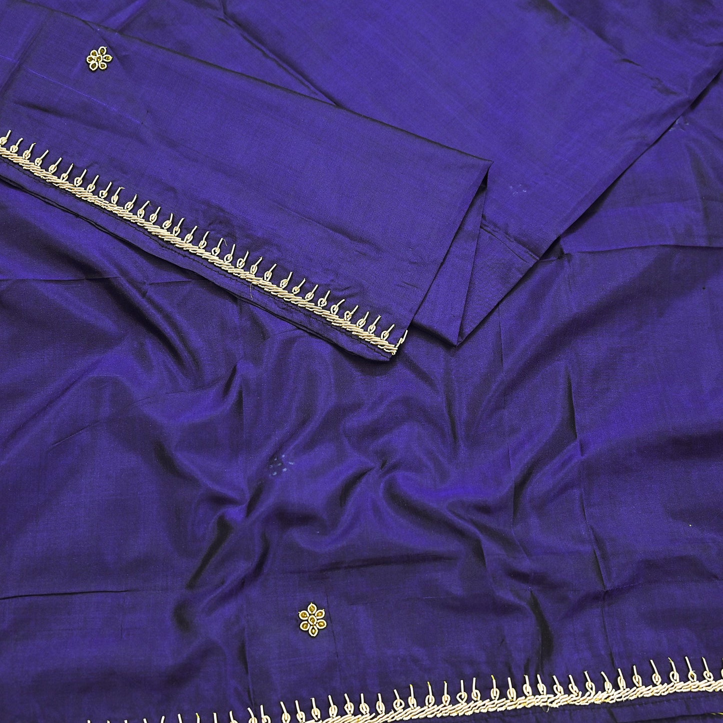 Indian Vintage Dupatta Purple Pure Silk Long Stole Hand Embroidered Scarves Floral Design Stole Veil Wrap Zardozi/ dabka