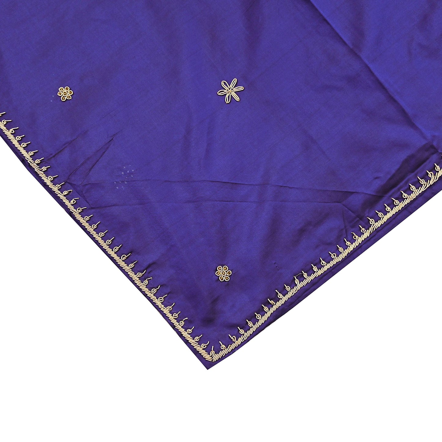Indian Vintage Dupatta Purple Pure Silk Long Stole Hand Embroidered Scarves Floral Design Stole Veil Wrap Zardozi/ dabka