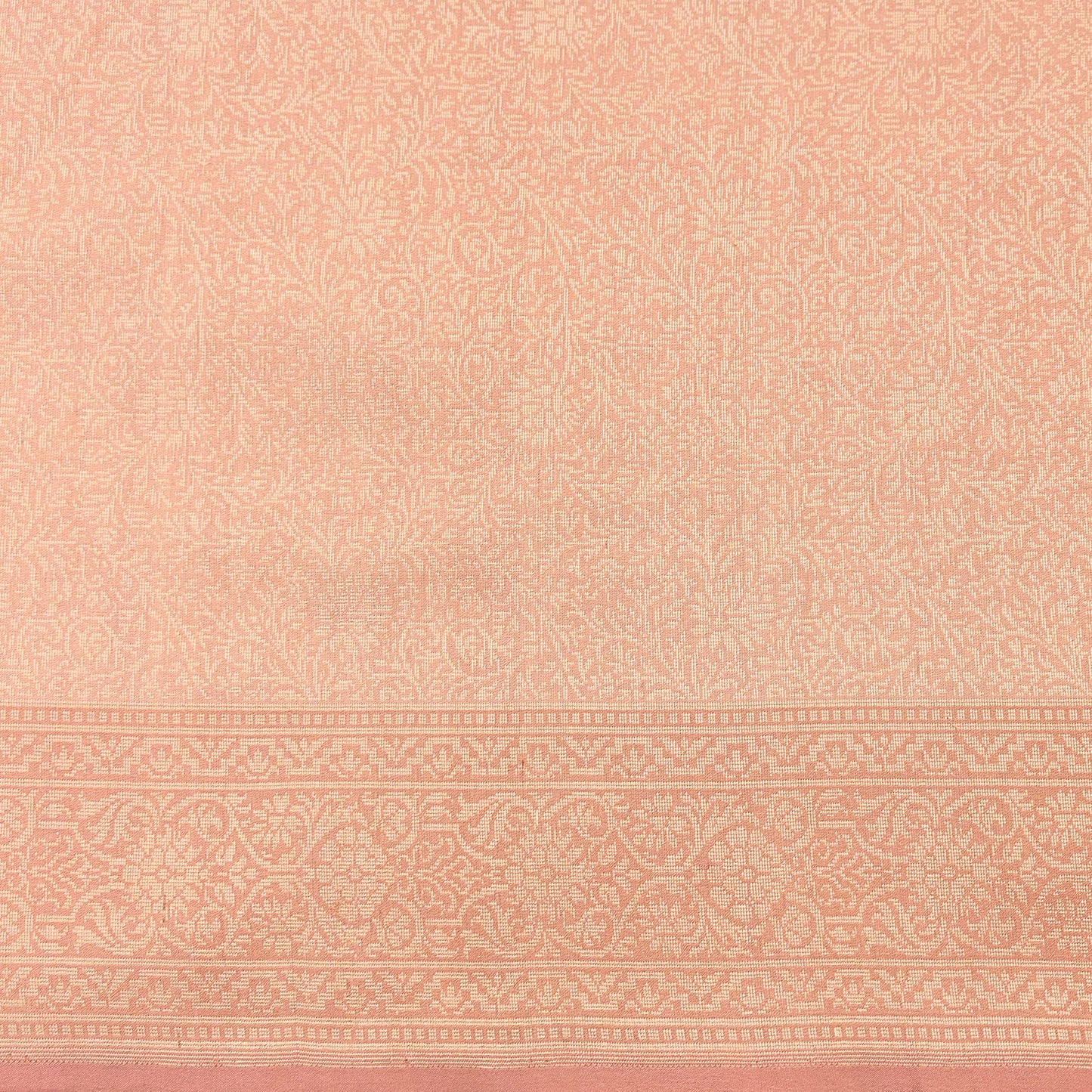 Indian Vintage Sari Peach 100% Pure Silk Hand Woven Sarees Craft Fabric 5Yd Ethnic Sewing Dress making Crafting Upcycle with blouse fabric