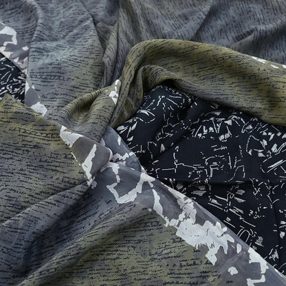 Indian Vintage Sari Pure Crepe Silk Printed Saree 5yard Sewing Quilting Floral Soft Craft Fabric Wrap