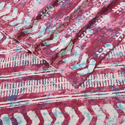 Indian Vintage Sari Green& Ivory Batik Printed Saree 100% Pure Cotton 5Yd Craft Fabric Soft Sewing Sarong Wrap Boho Quilting Dress Making