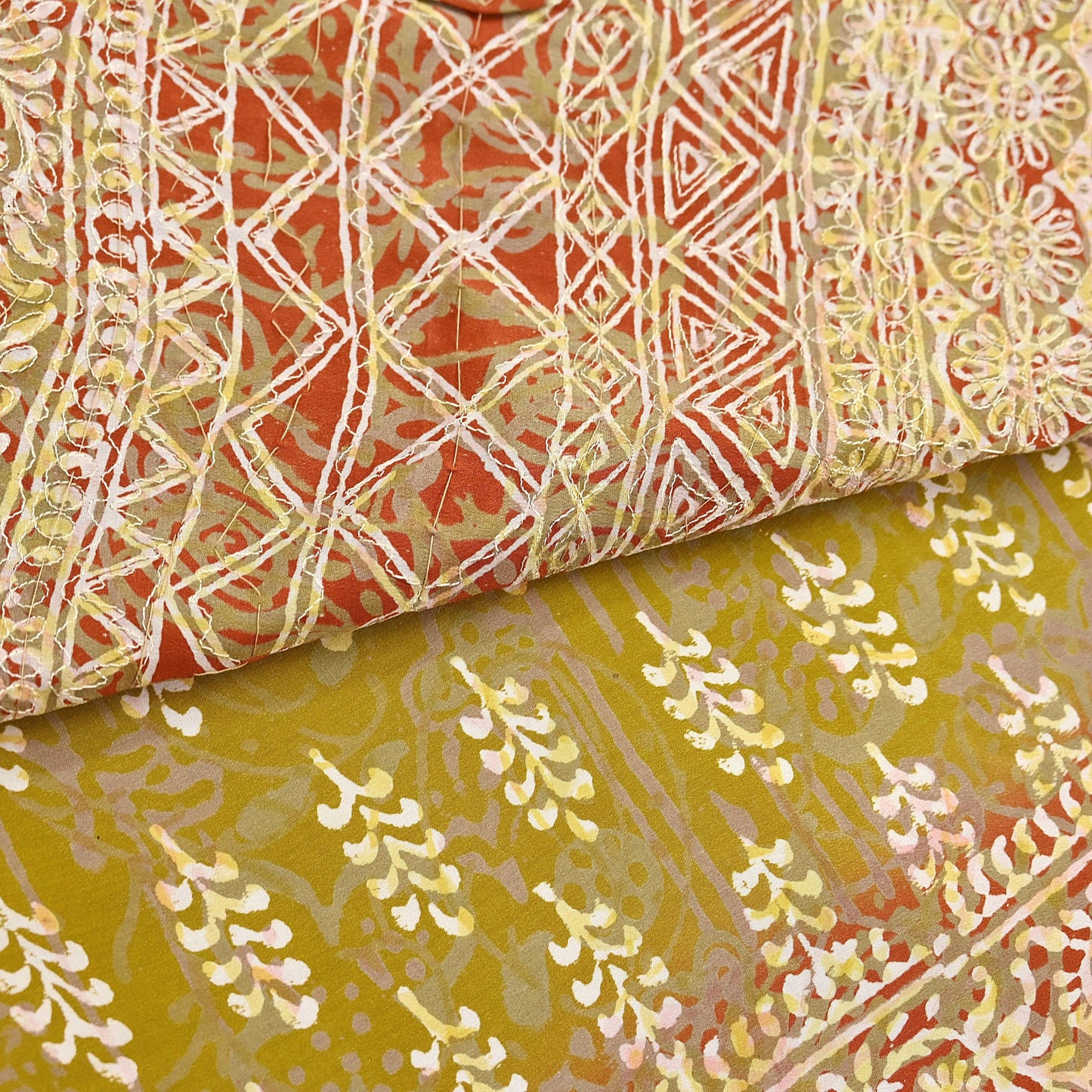 Indian Vintage Sari Green Pure Crepe Silk Hand Embroidered Saree 6yd Sewing Floral Craft Sequins Dress making Crafting Quilting